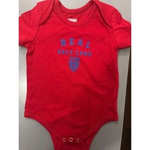 MLS Real Salt Lake Infant Bodysuit Red Short Sleeve Soccer One piece 3 Months